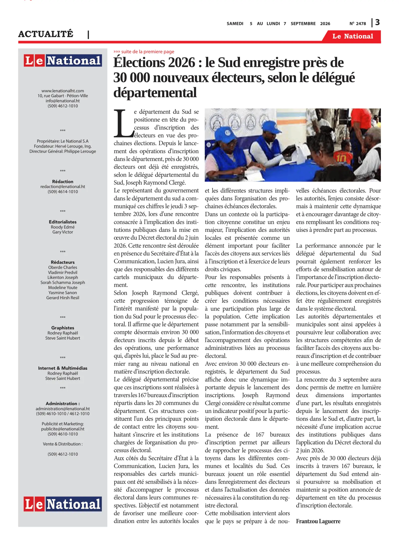 Page 3 de l'édition 2478