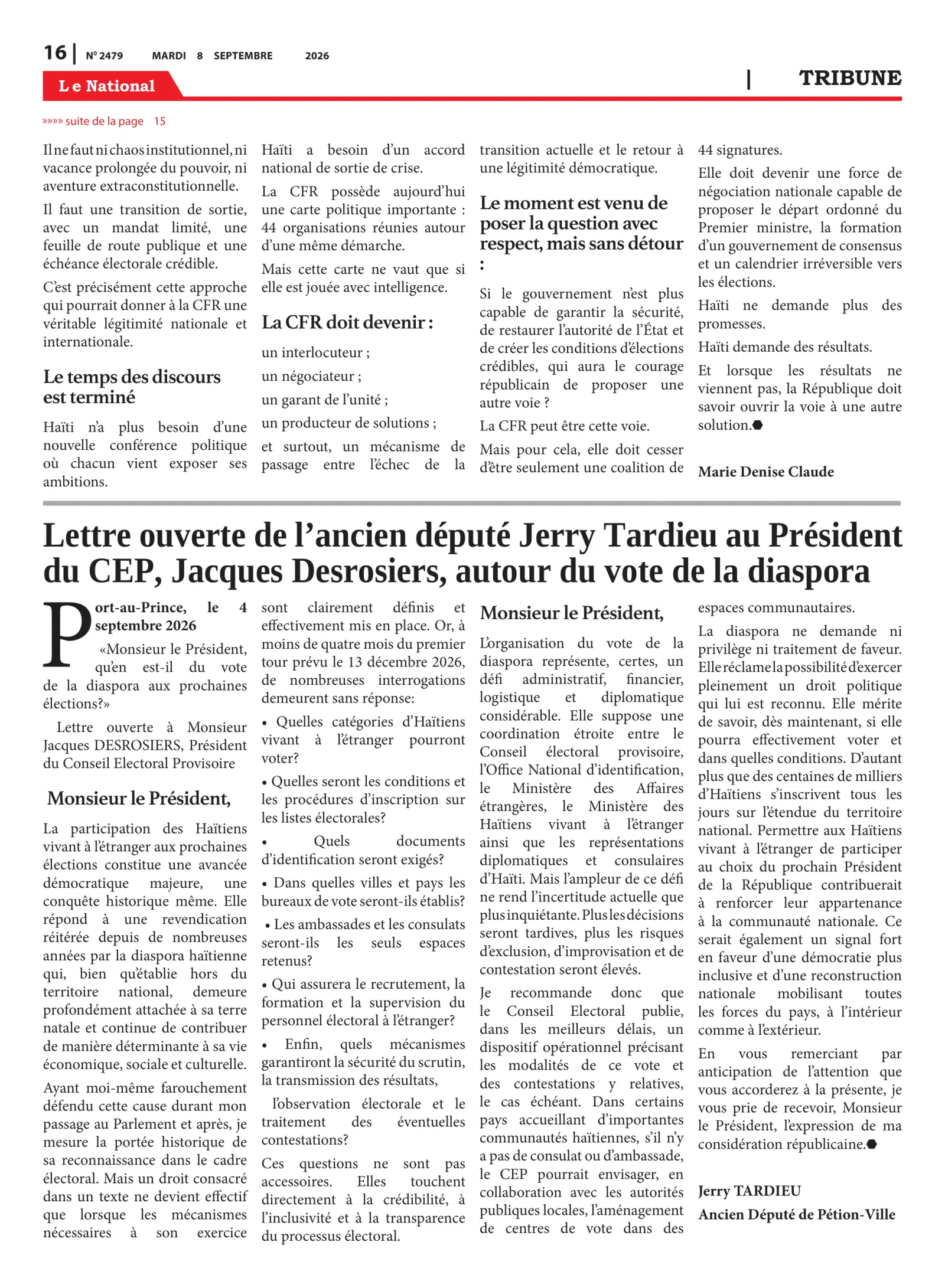 Page 16 de l'édition 2479