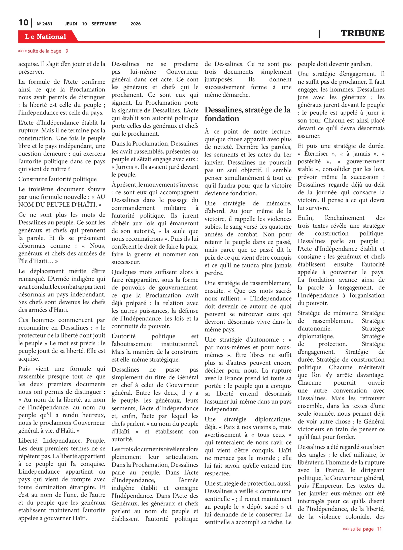Page 10 de l'édition 2481