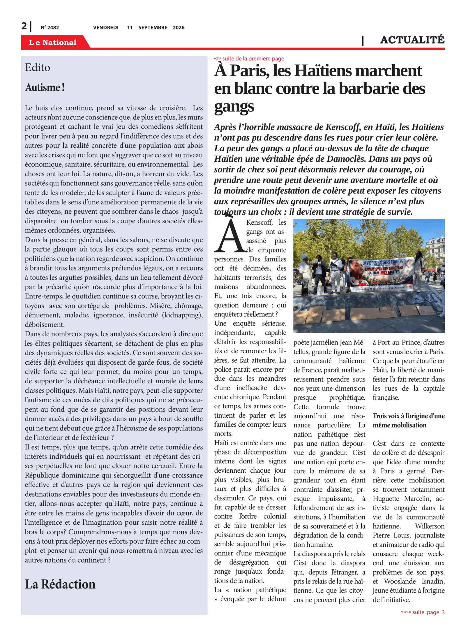 Page 2 de l'édition 2482