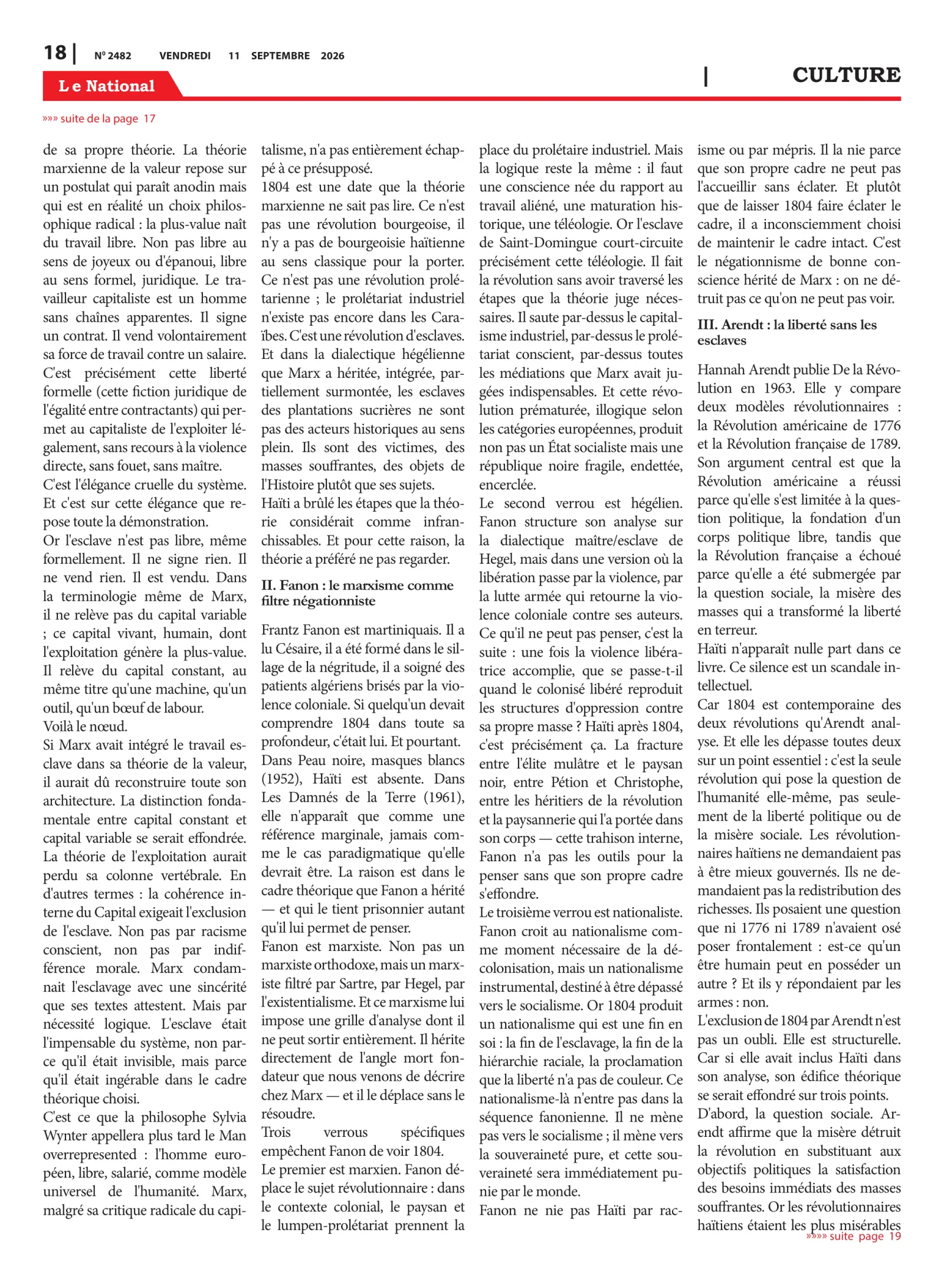 Page 18 de l'édition 2482
