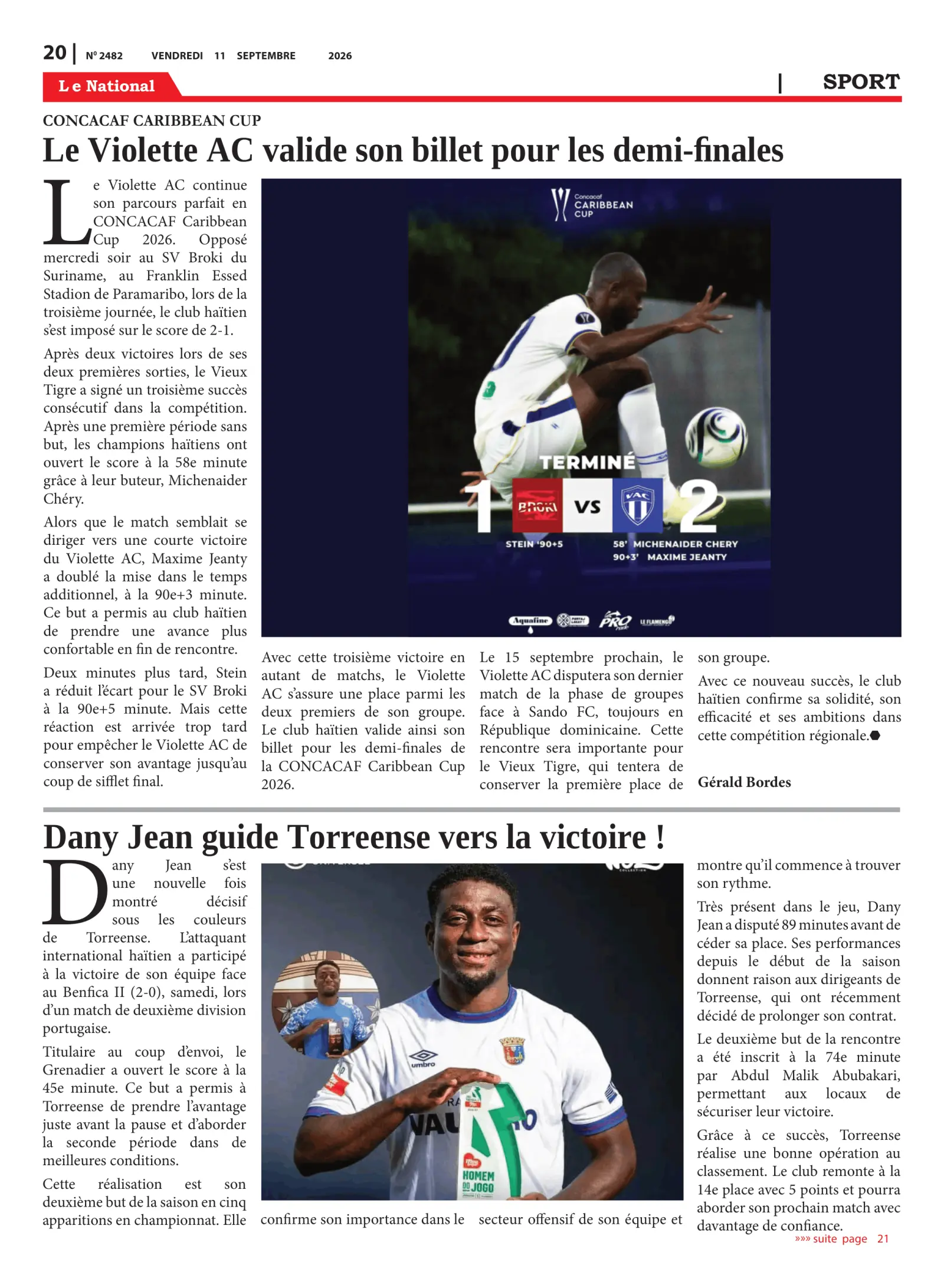 Page 20 de l'édition 2482