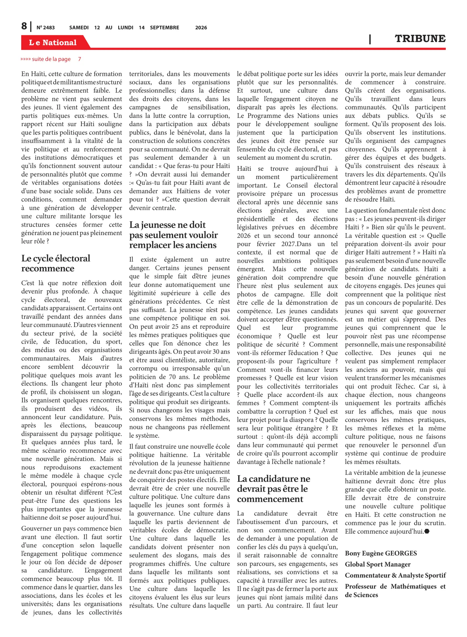 Page 8 de l'édition 2483