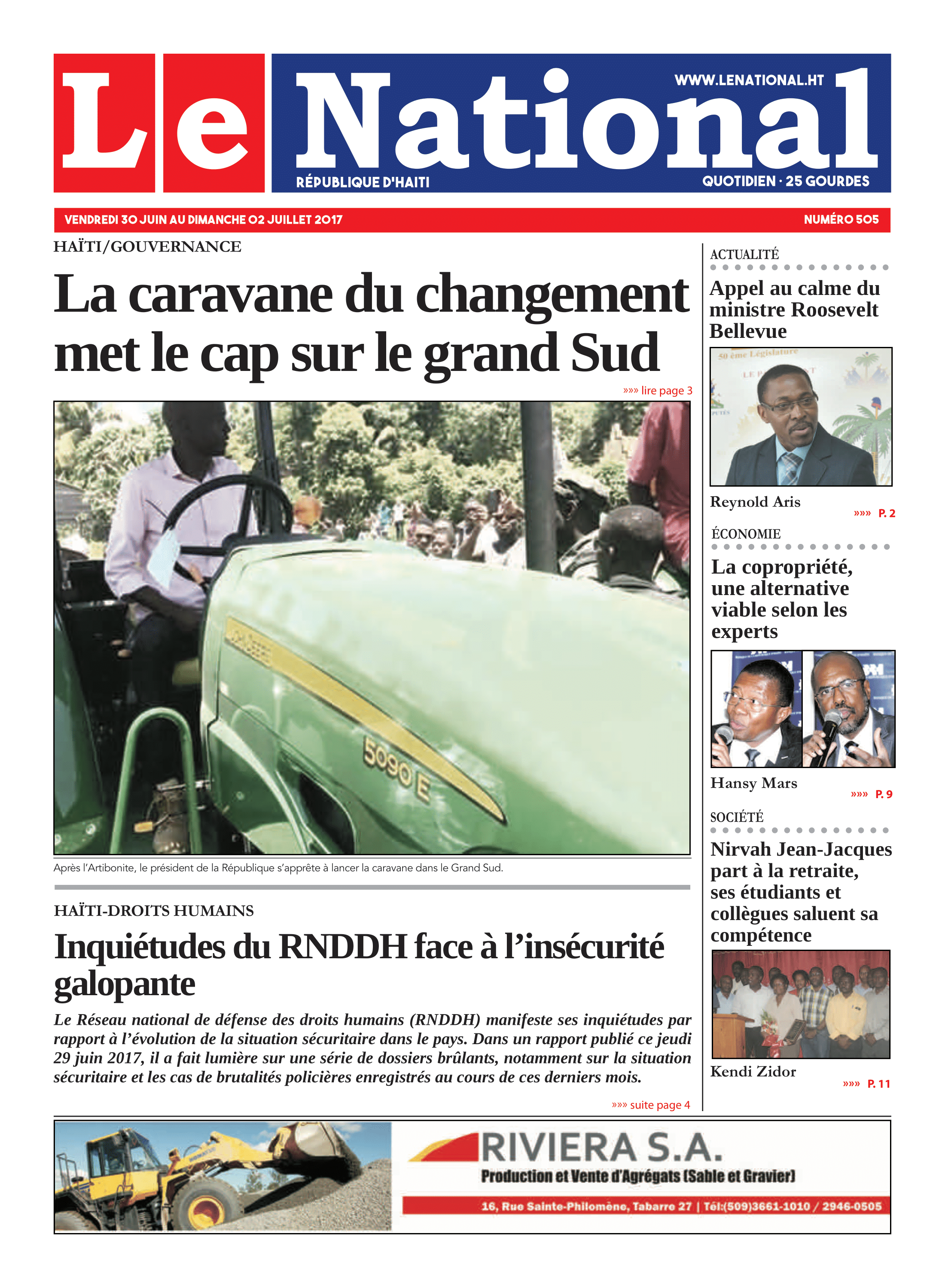 Page 1 de l'édition 486