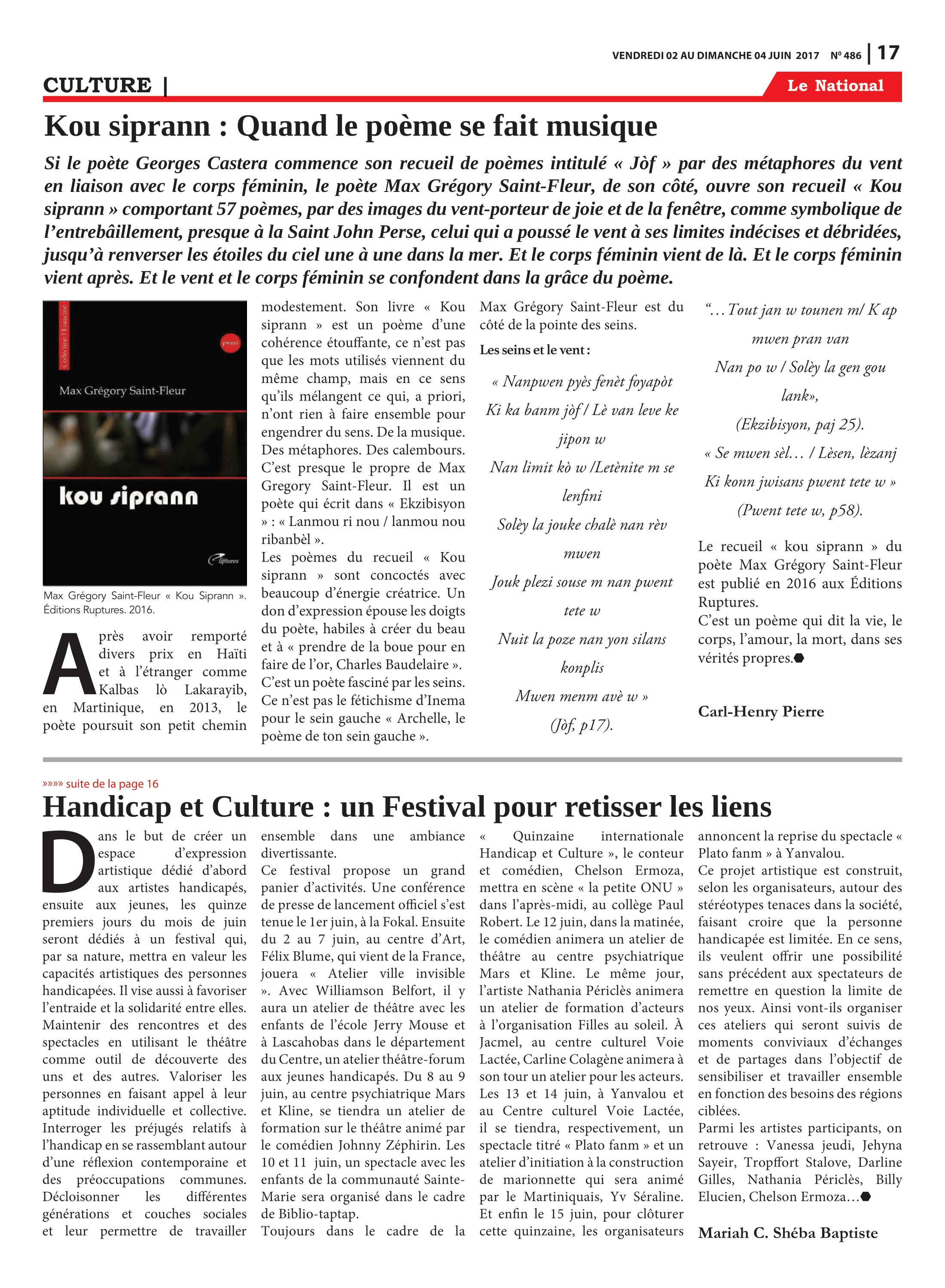Page 17 de l'édition 487
