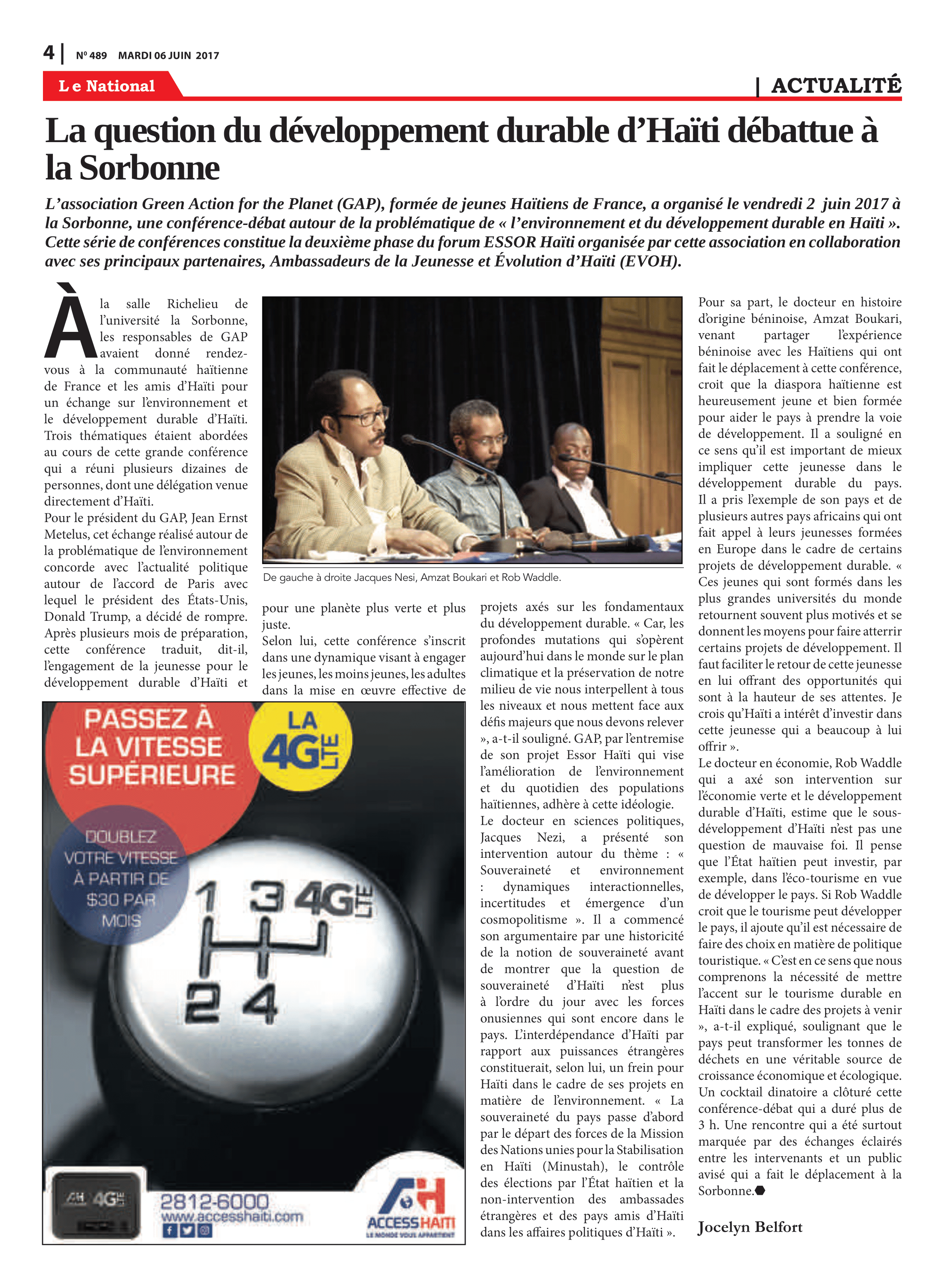 Page 4 de l'édition 489