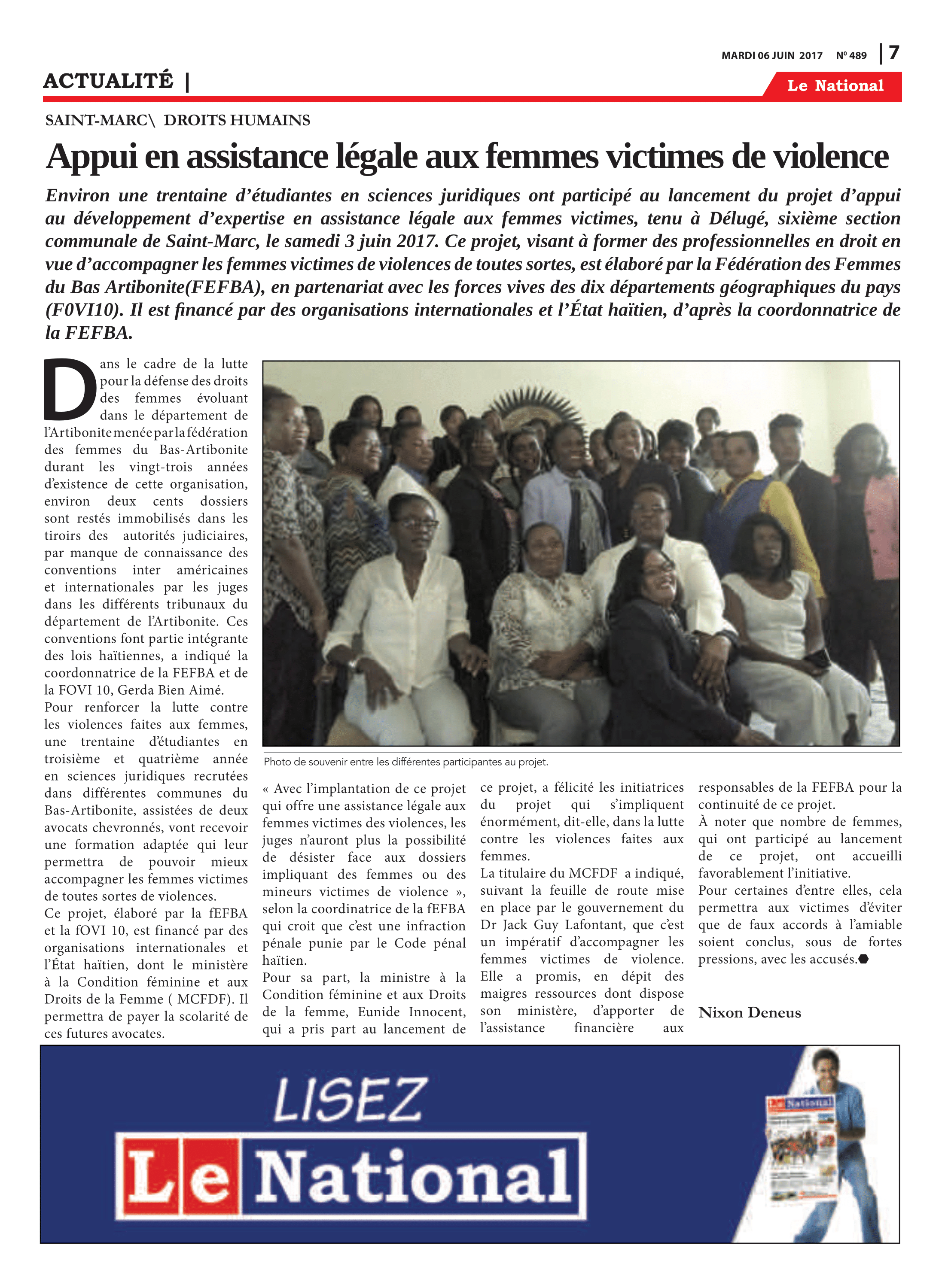 Page 7 de l'édition 489