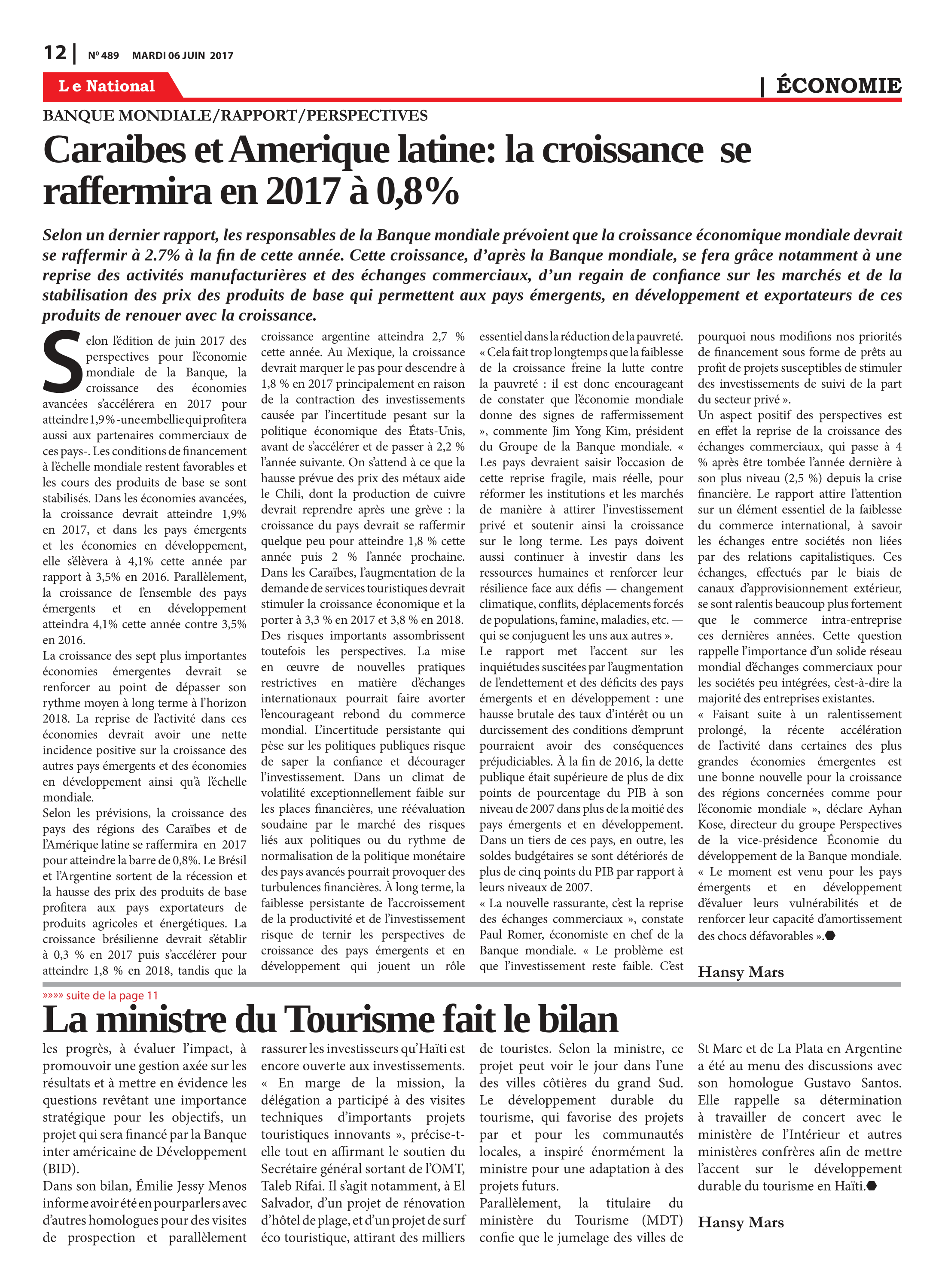 Page 12 de l'édition 489