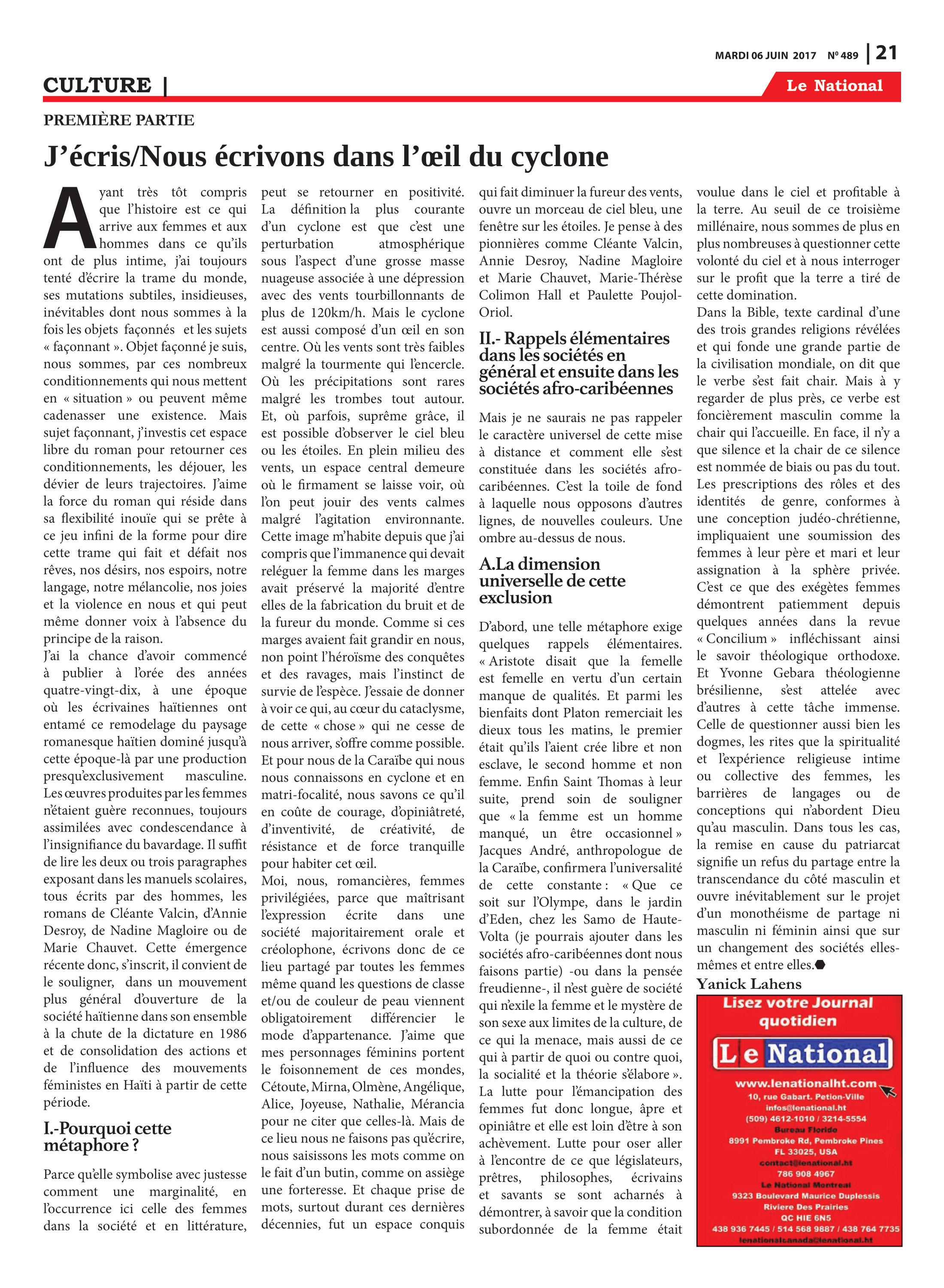 Page 21 de l'édition 489
