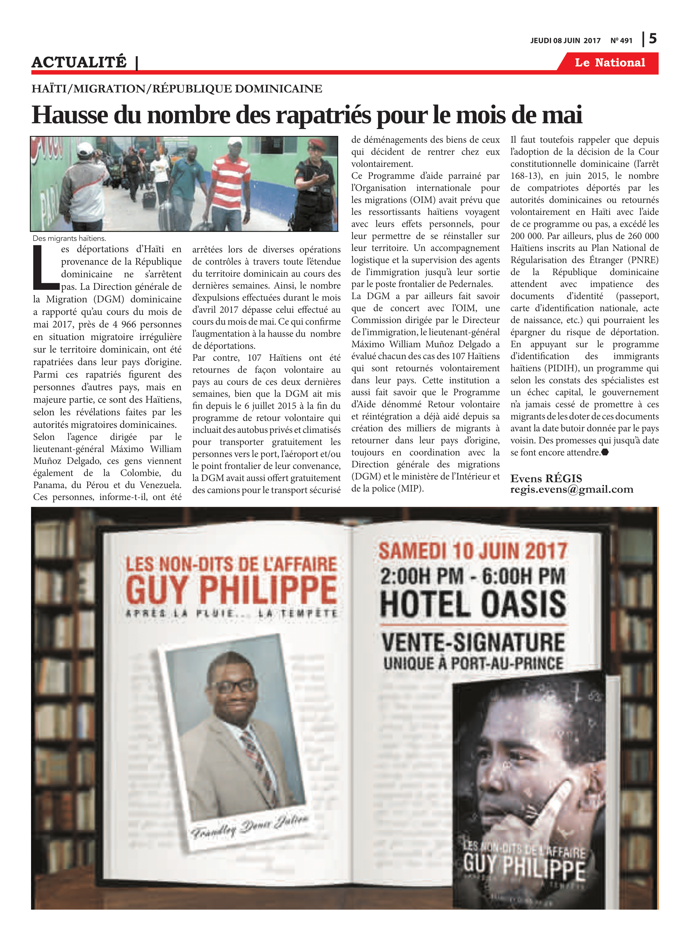 Page 5 de l'édition 491