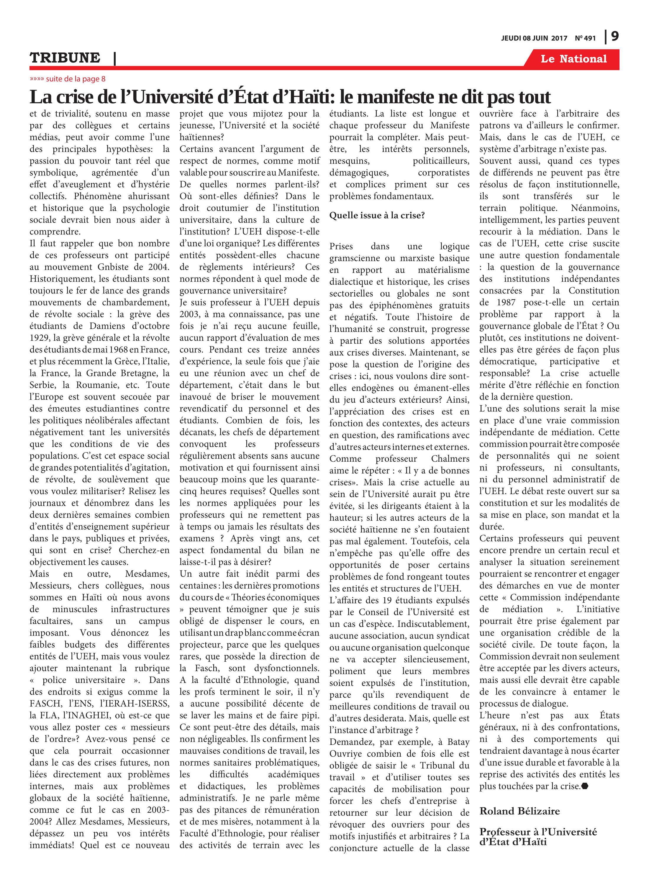 Page 9 de l'édition 491