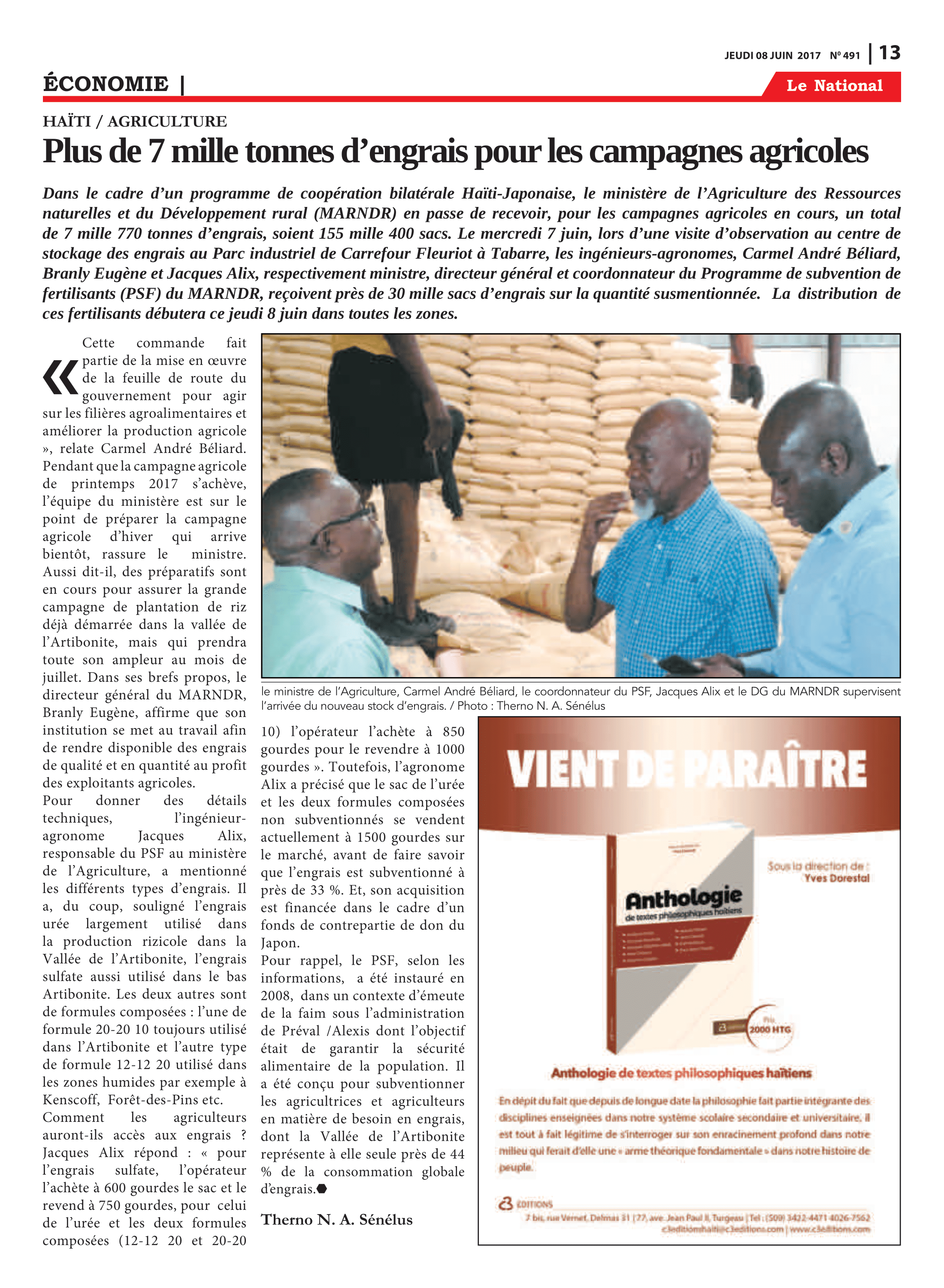 Page 13 de l'édition 491