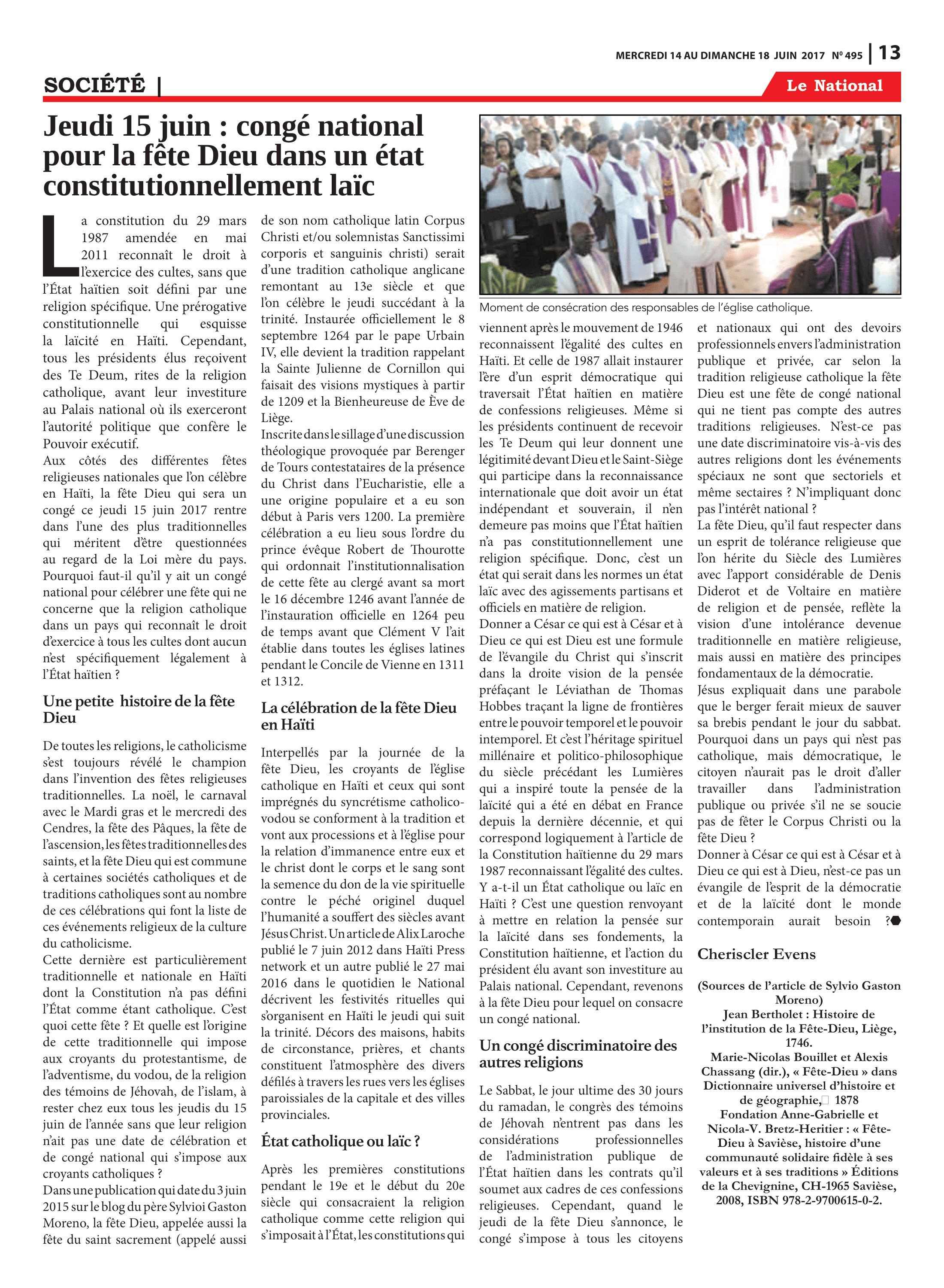 Page 13 de l'édition 495