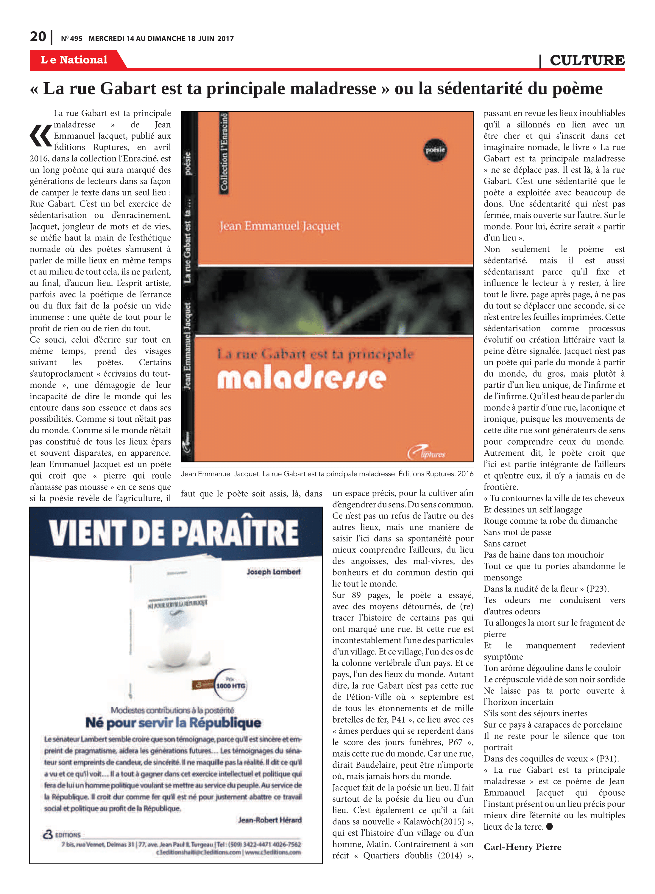 Page 20 de l'édition 495