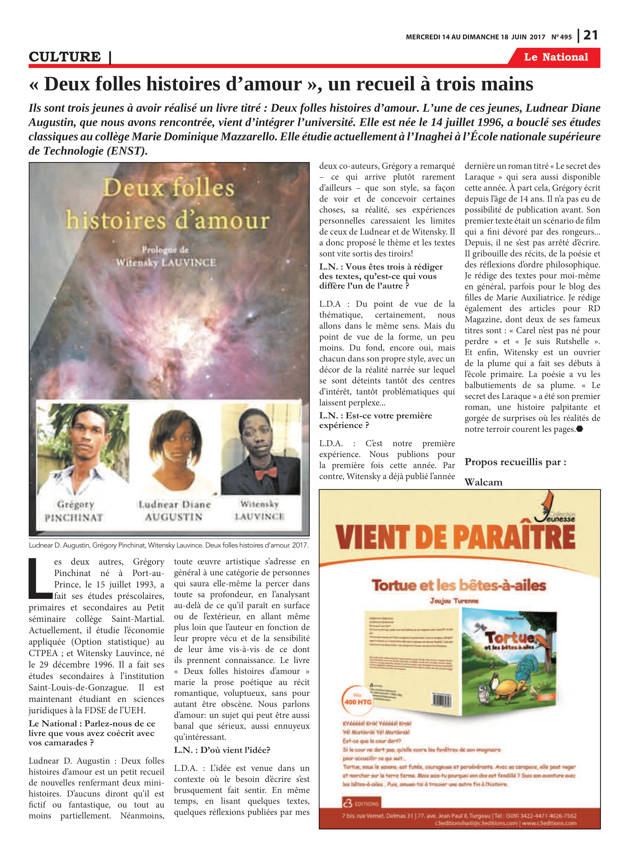 Page 21 de l'édition 495