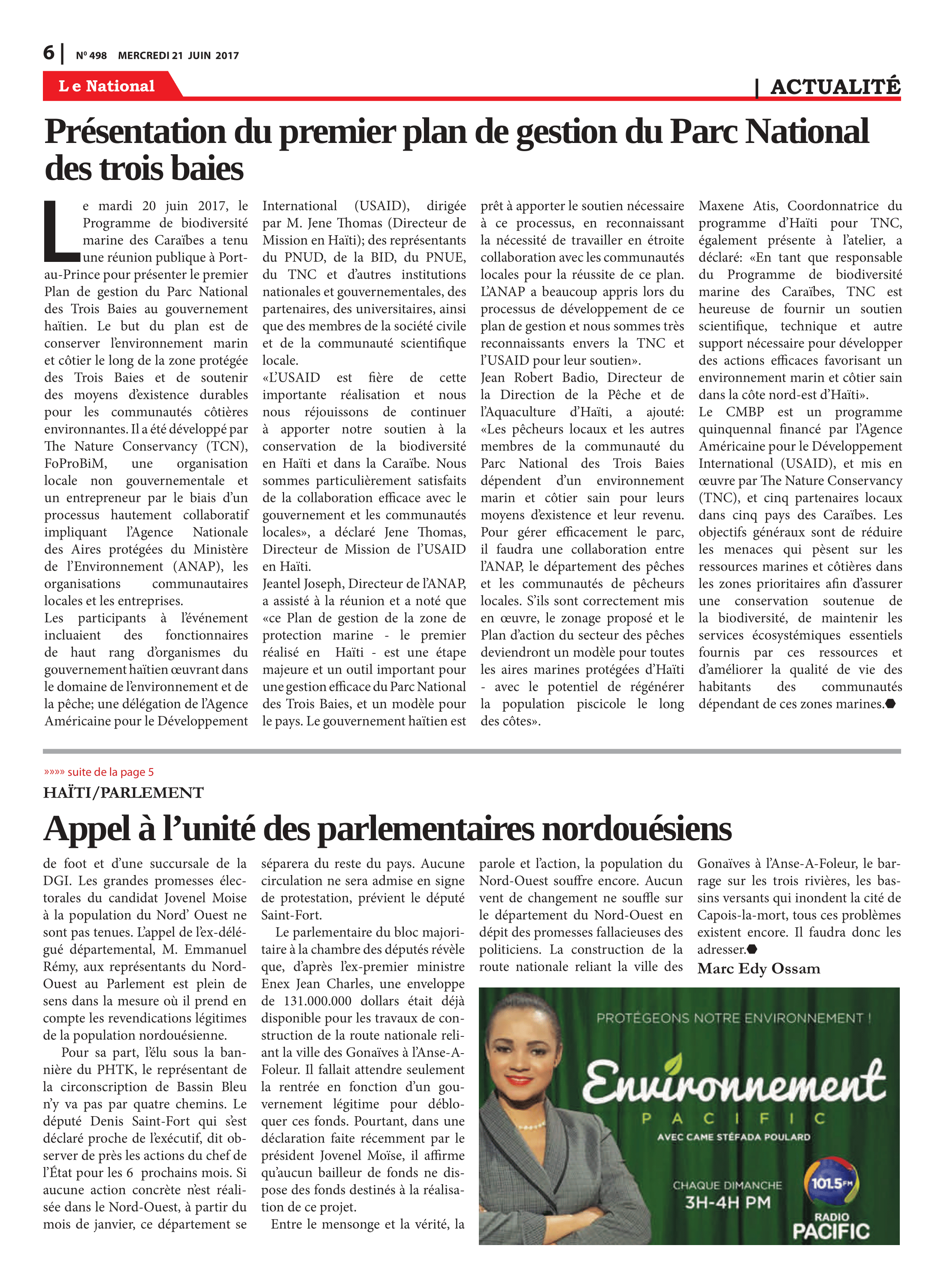 Page 6 de l'édition 498