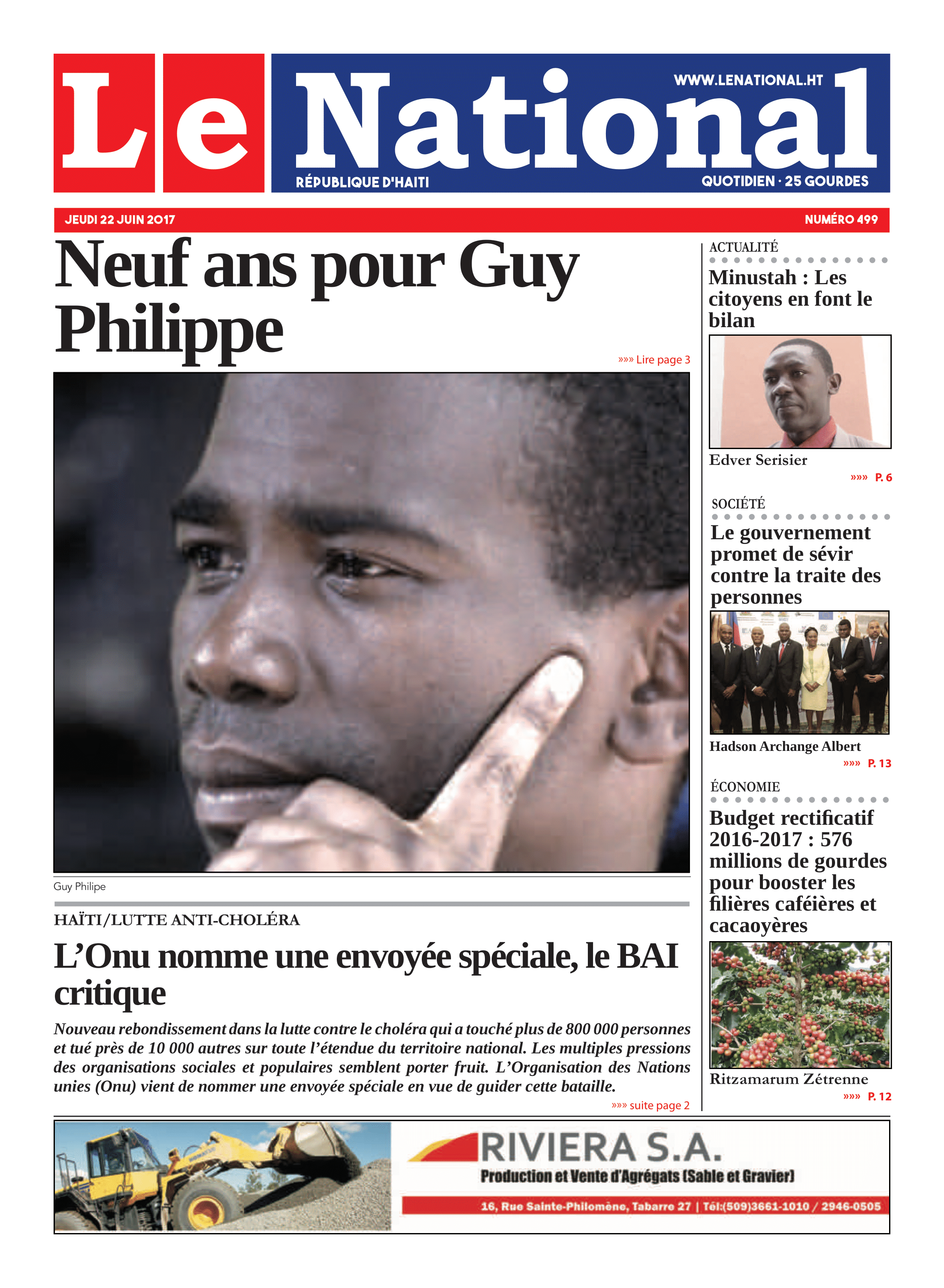 Page 1 de l'édition 499