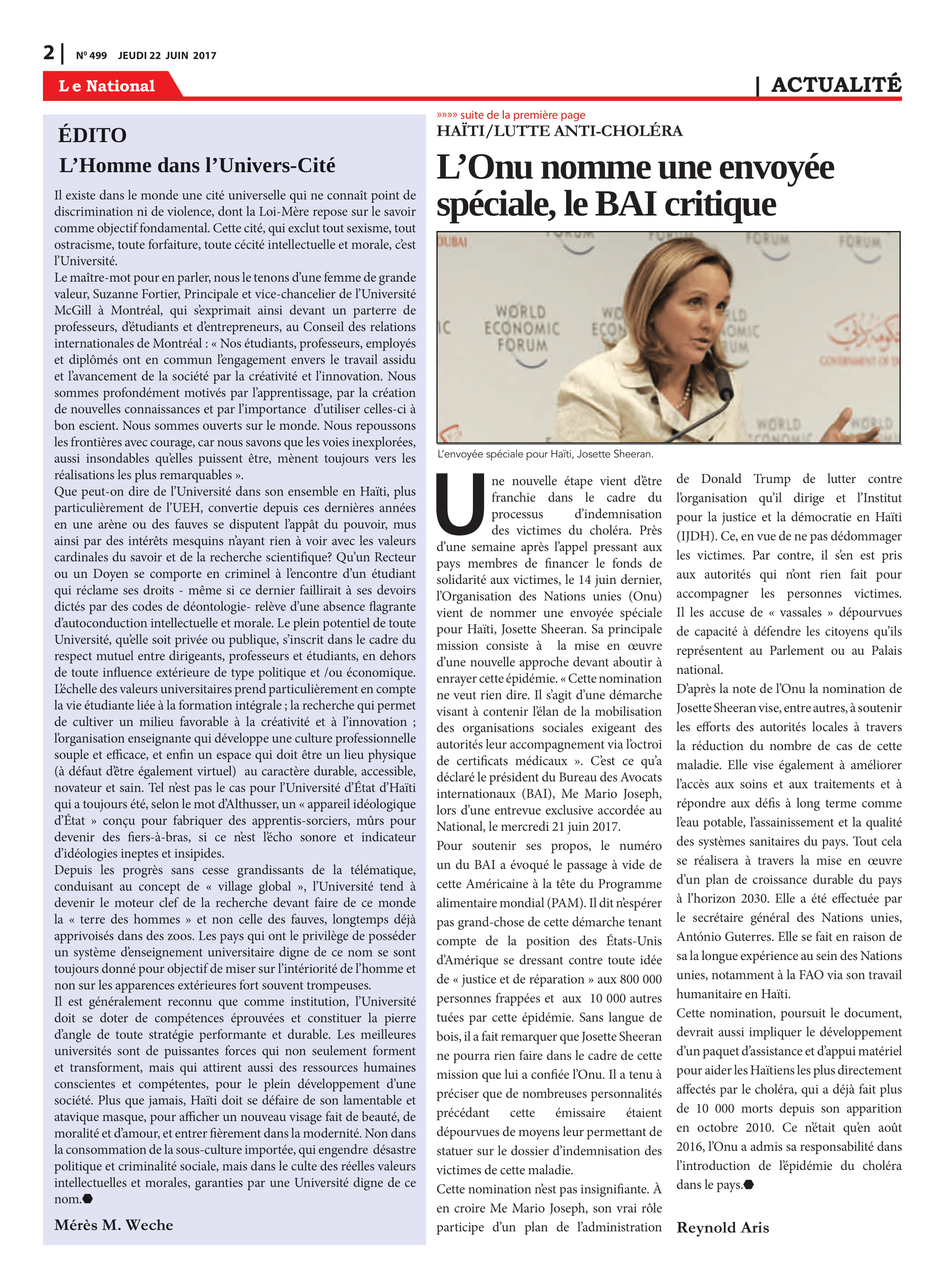 Page 2 de l'édition 499