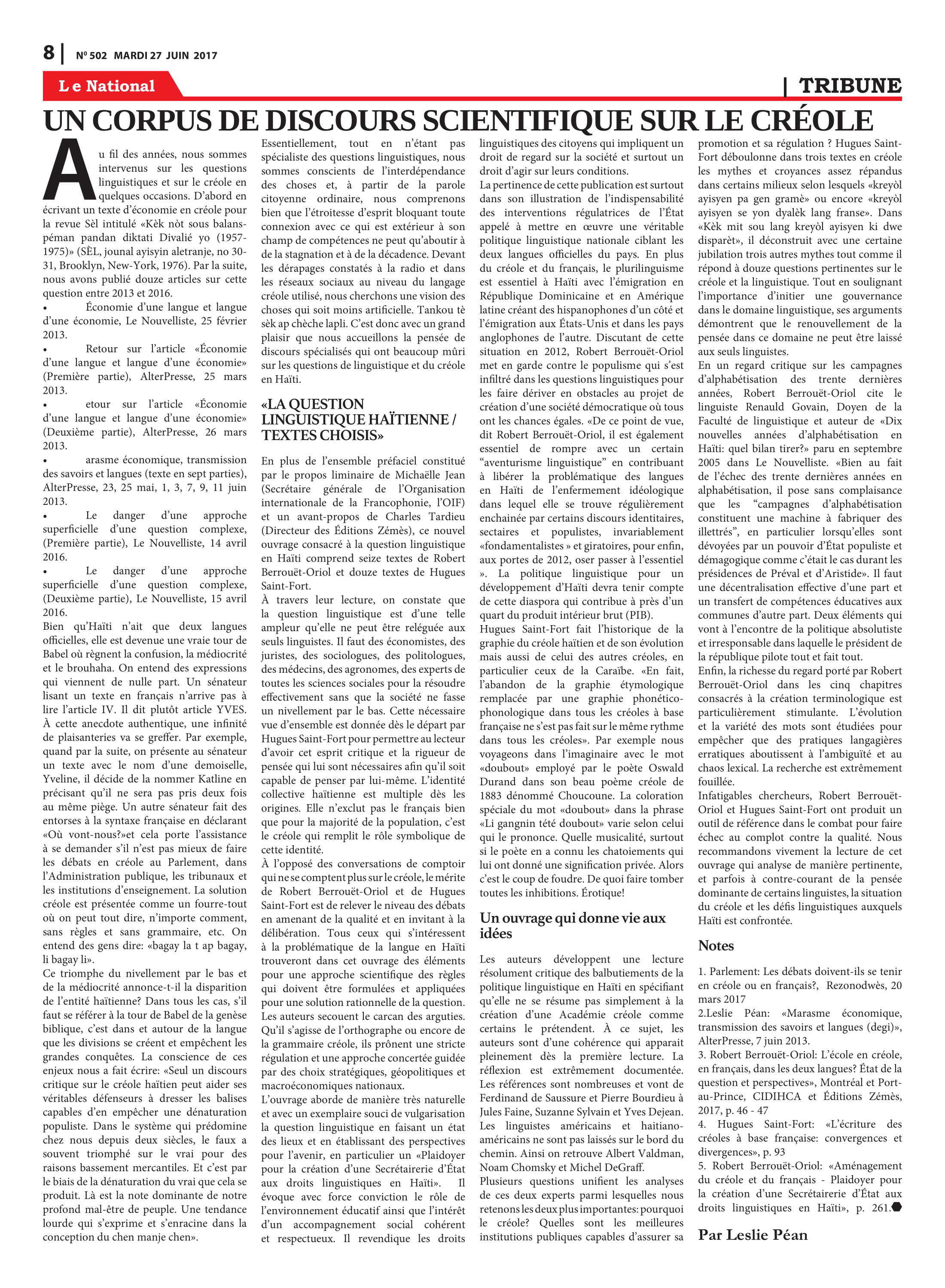 Page 8 de l'édition 502