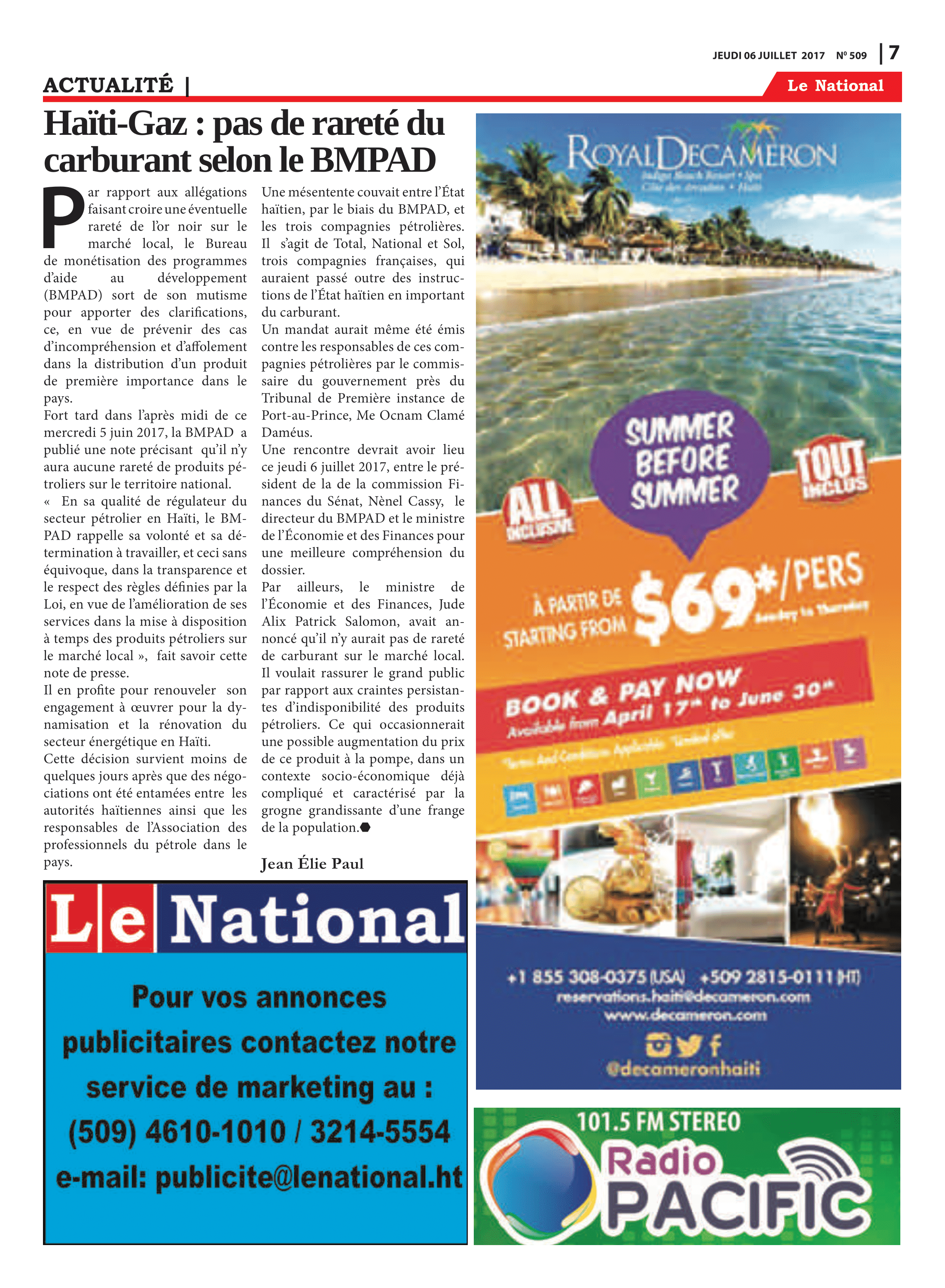 Page 7 de l'édition 509