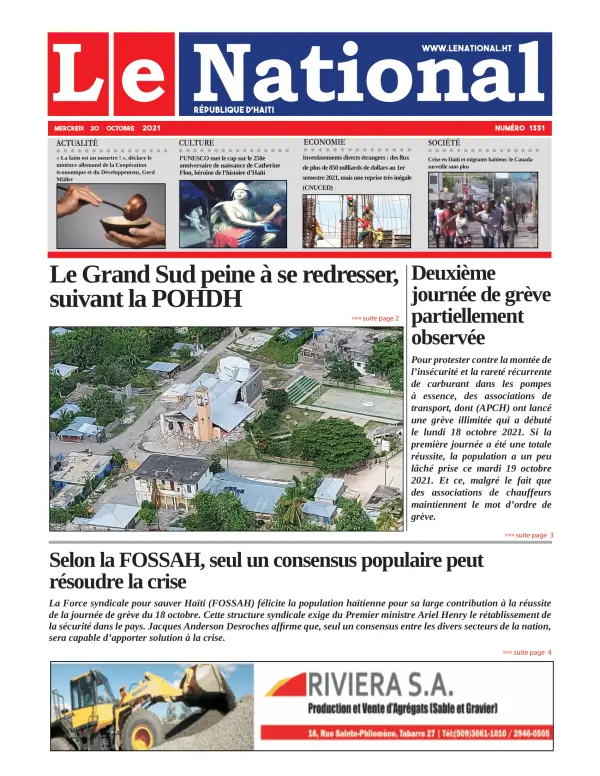 Une de l'édition 1331
