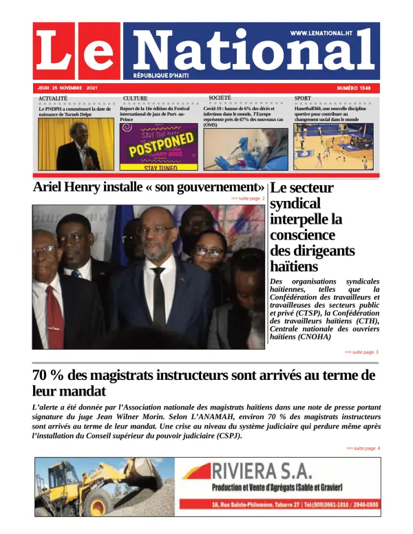Une de l'édition 1348