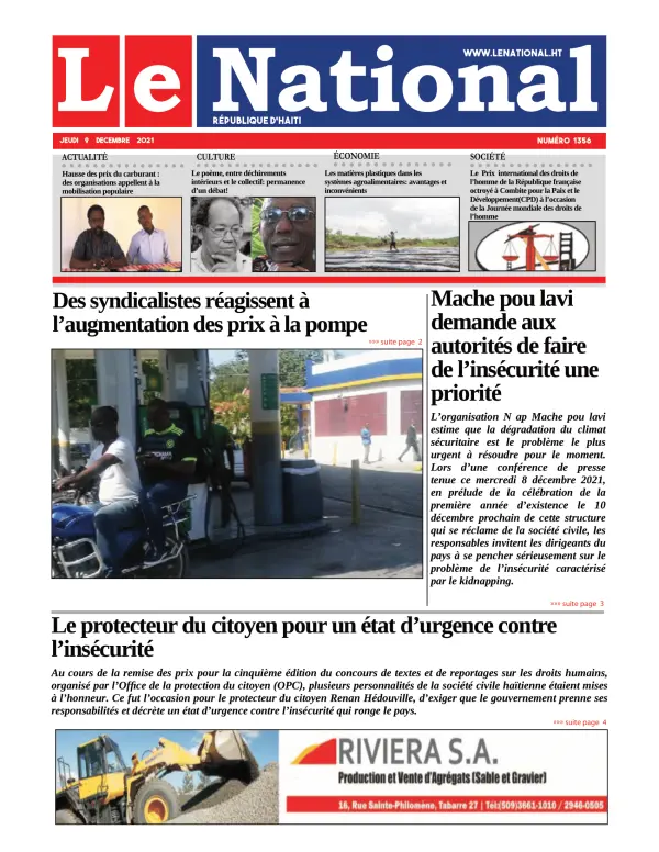 Une de l'édition 1356