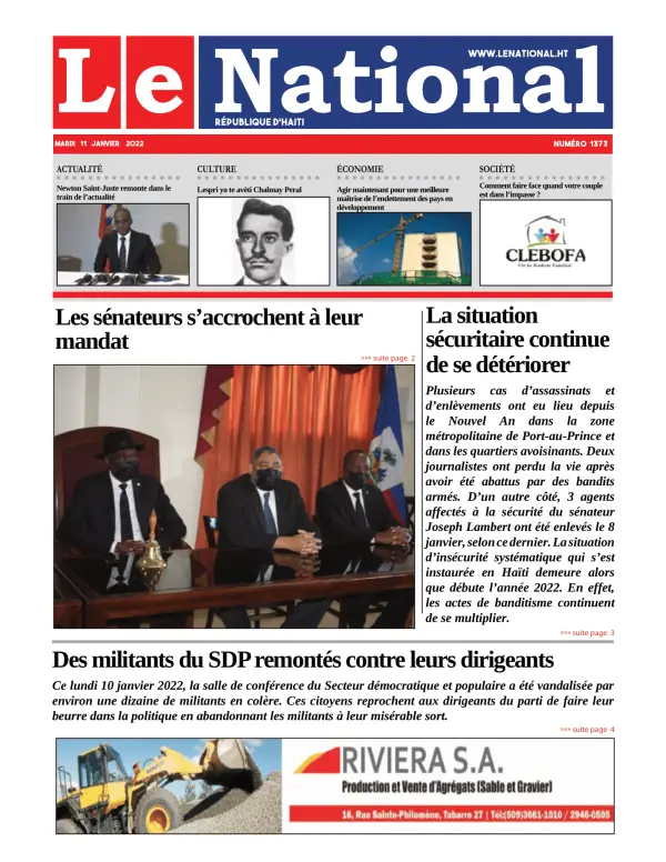 Une de l'édition 1373