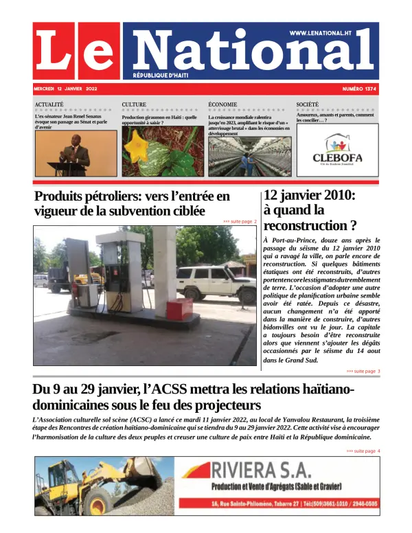 Une de l'édition 1374