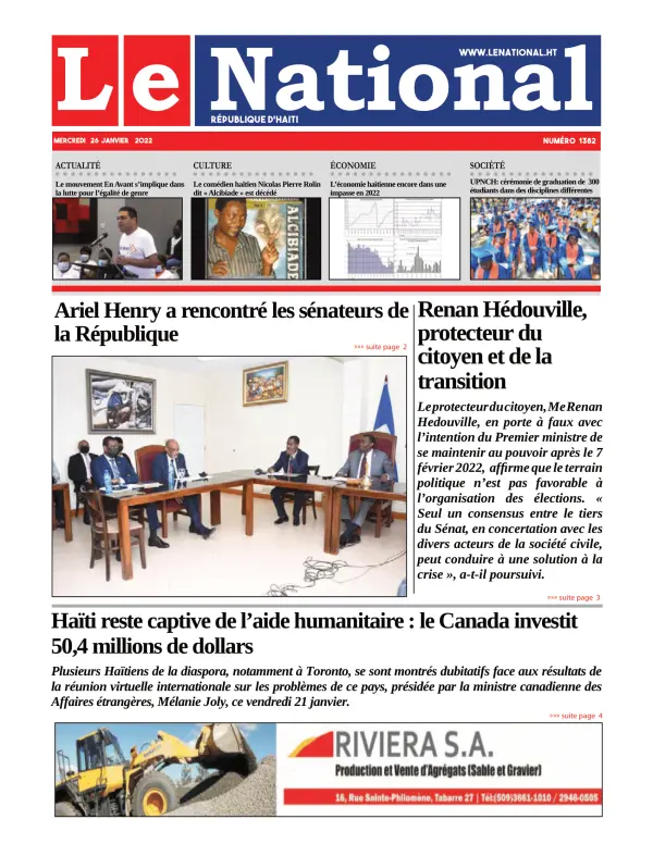 Une de l'édition 1382