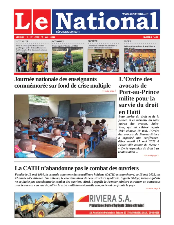 Une de l'édition 1442