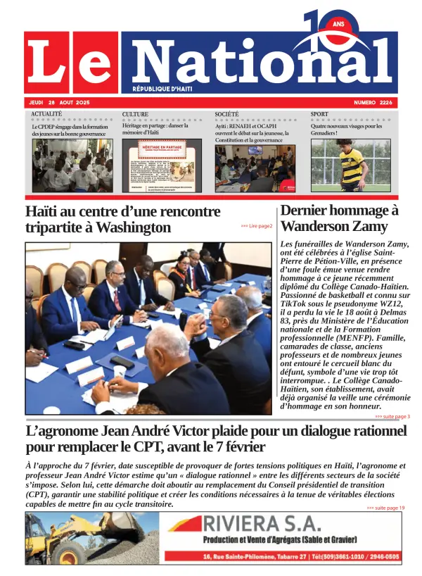 Une de l'édition 2226
