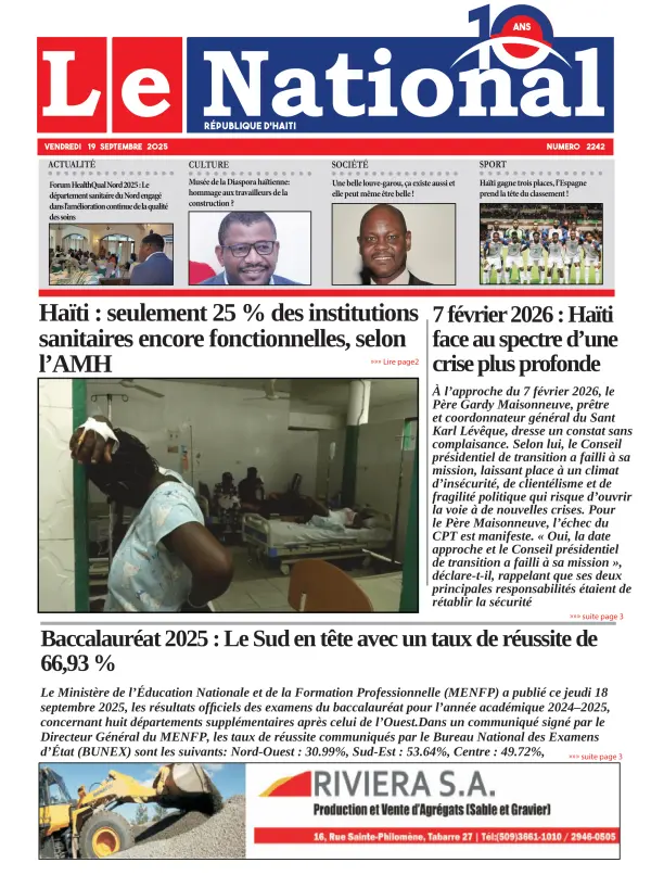 Une de l'édition 2242