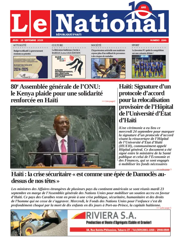 Une de l'édition 2246