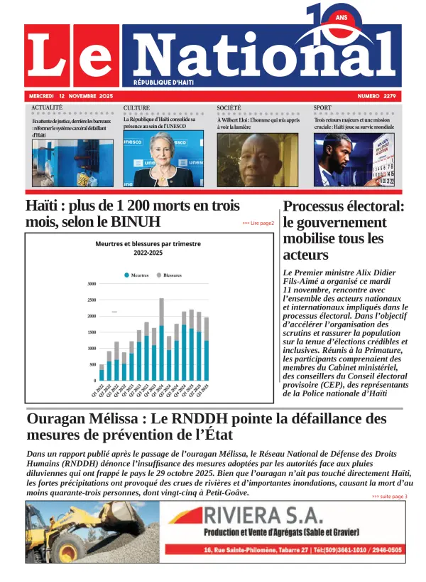 Une de l'édition 2279