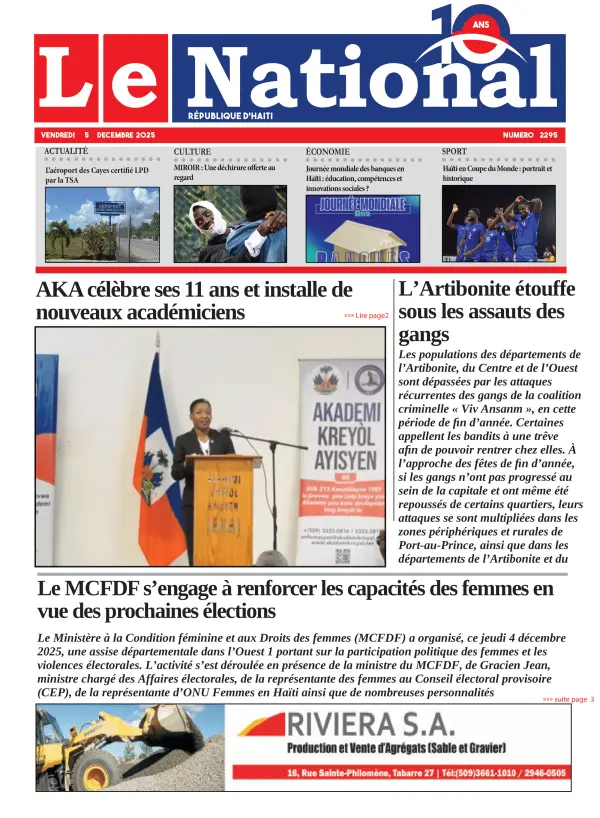 Une de l'édition 2295