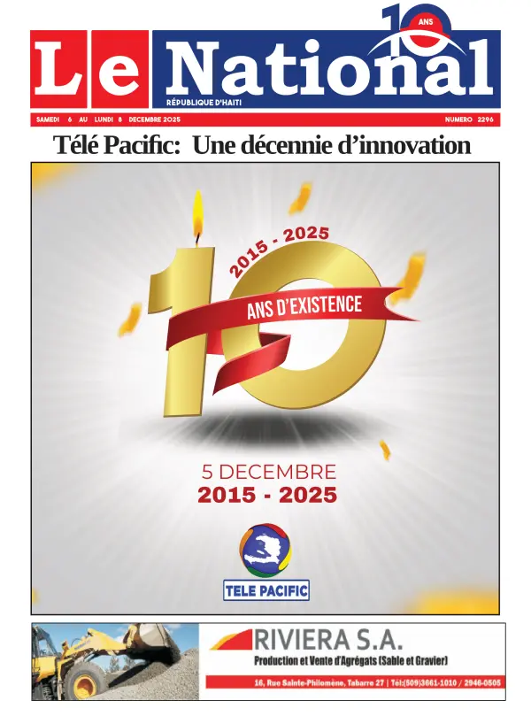 Une de l'édition 2296