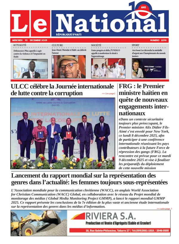Une de l'édition 2298