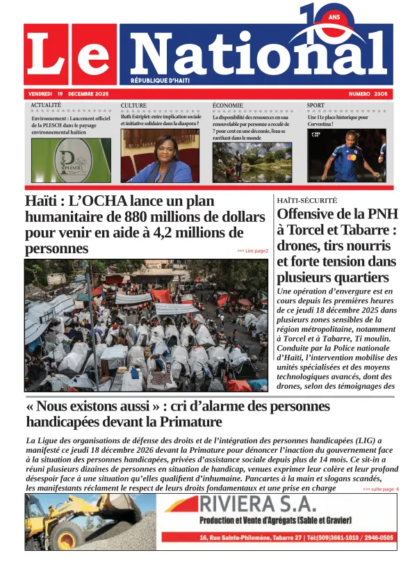 Une de l'édition 2305