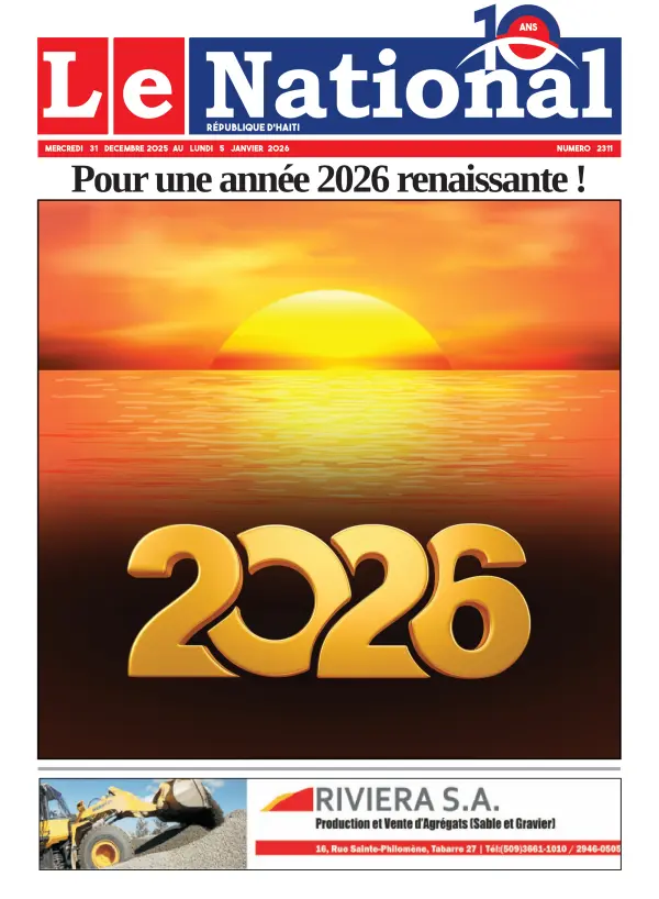 Une de l'édition 2311
