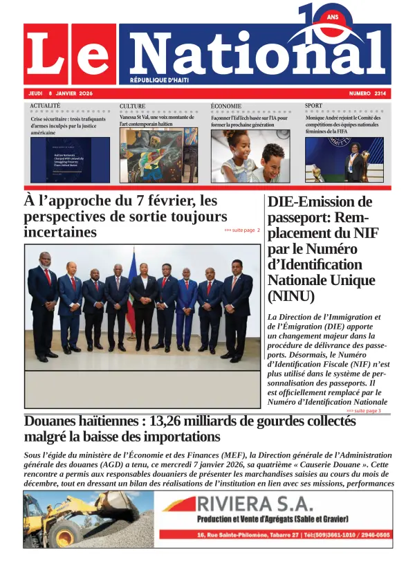Une de l'édition 2314