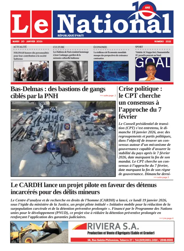 Une de l'édition 2322