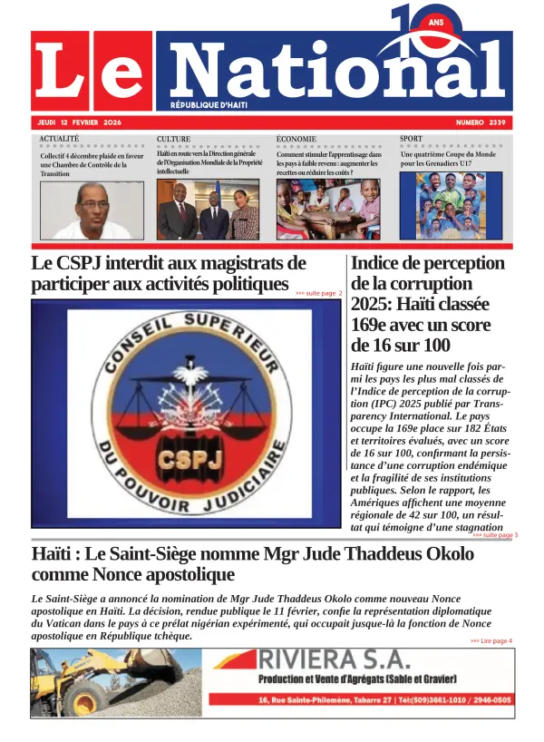 Une de l'édition 2339