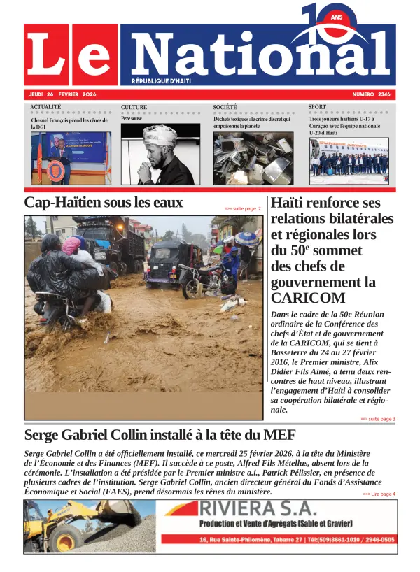 Une de l'édition 2346
