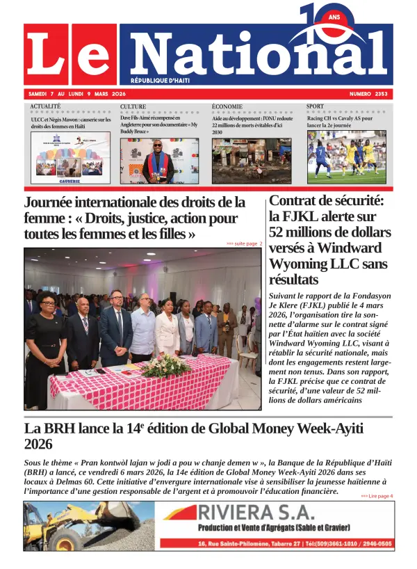 Une de l'édition 2353