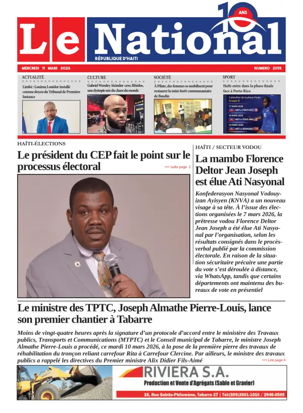 Une de l'édition 2355