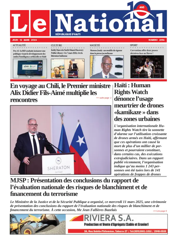 Une de l'édition 2356
