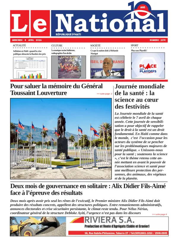 Une de l'édition 2374