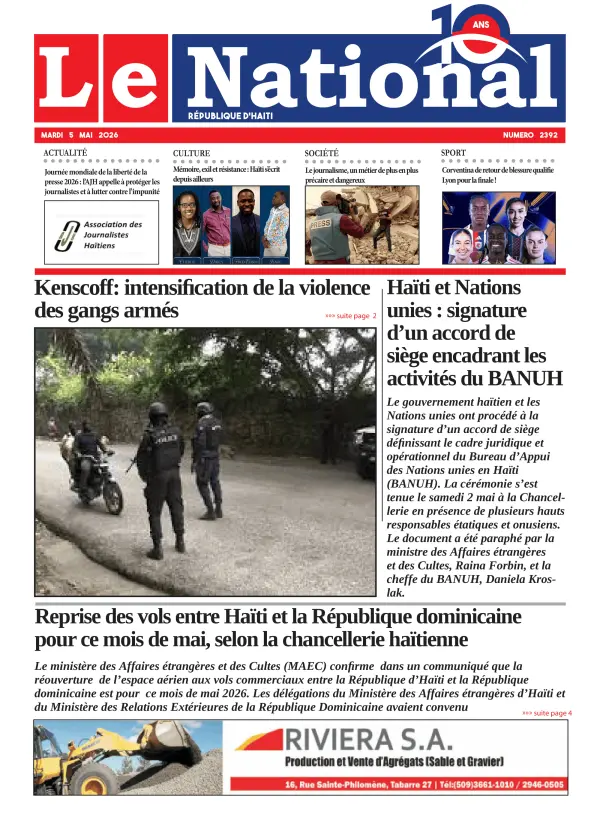 Une de l'édition 2392