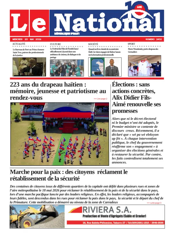 Une de l'édition 2402